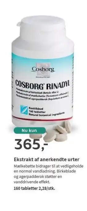 Ekstrakt af anerkendte urter