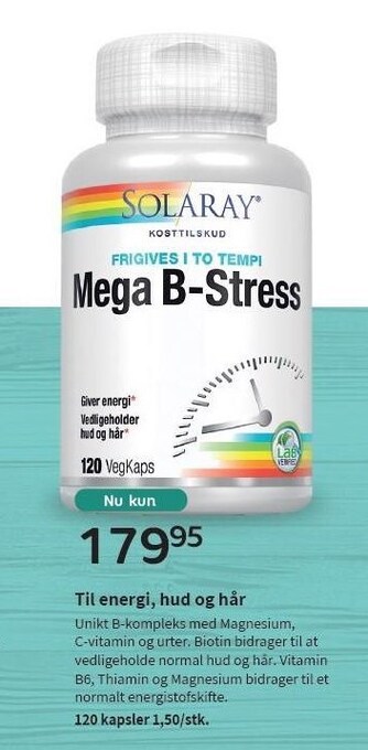 Helsam Mega b-stress tilbud