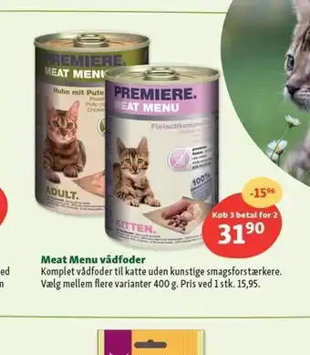 Maxi Zoo Meta menu vådfoder - 3 stk. tilbud