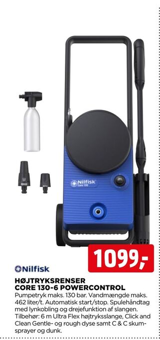 jem & fix Højtryksrenser core 130-6 powercontrol tilbud