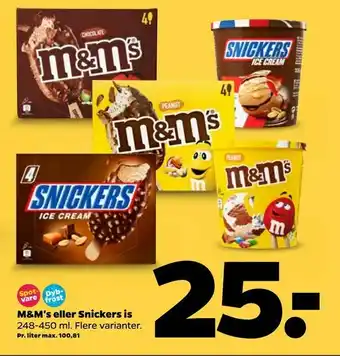 M&M's eller Snickers is