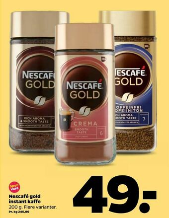 Netto Nescafé gold instant kaffe tilbud