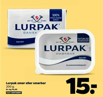 Netto Lurpak smør eller smørbar tilbud