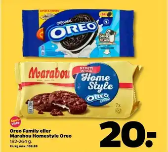 Netto Oreo Family eller Marabou Homestyle Oreo tilbud