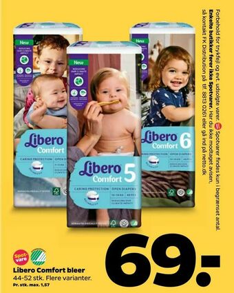 Netto Libero Comfort bleer tilbud
