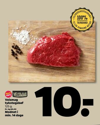 Netto Velsmag tykstegsbøf tilbud