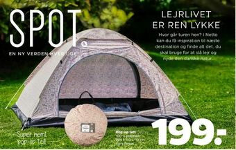 Netto Pop-up telt tilbud