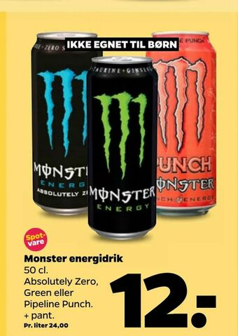 Netto Monster energidrik tilbud