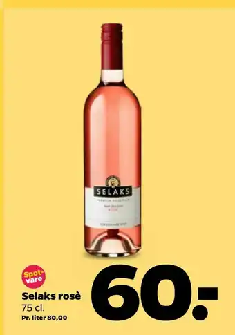 Netto Selaks rosè tilbud