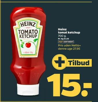 Netto Heinz tomat ketchup tilbud