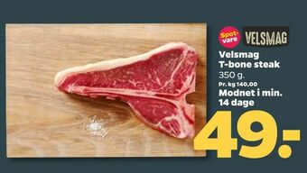 Netto Velsmag T-bone steak tilbud