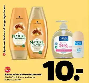 Sanex eller Nature Moments