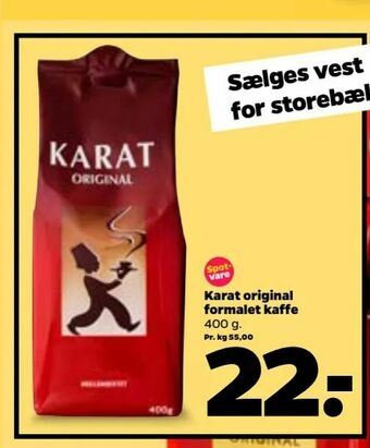 Netto Karat original formalet kaffe tilbud