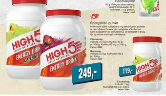 Harald Nyborg High 5 Energidrik / pulver tilbud