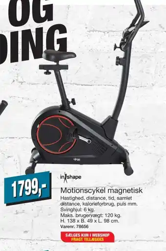 In Shape Motionscykel magnetisk