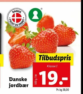 Let-Køb Danske jordbær tilbud