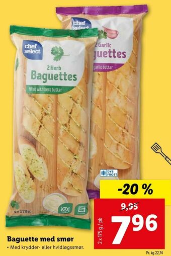 Let-Køb Baguette med smør tilbud