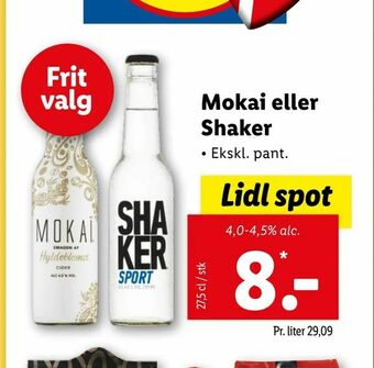 Let-Køb Mokai eller Shaker tilbud