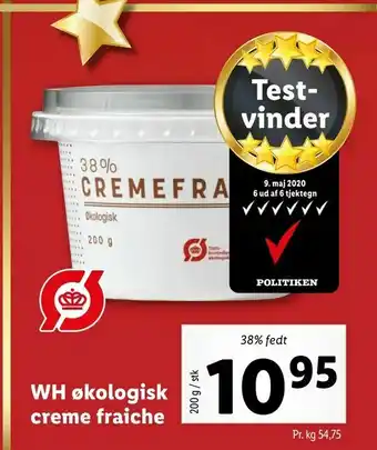 Let-Køb WH økologisk creme fraiche tilbud