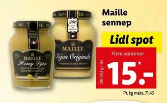 Let-Køb Maille sennep tilbud