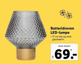 Let-Køb Batteridreven LED-lampe tilbud