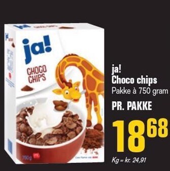 Poetzsch Padborg Ja! choco chips tilbud