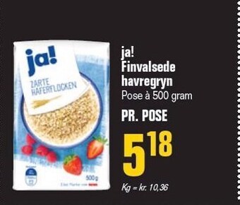 Poetzsch Padborg Ja! finvalsede havregryn tilbud
