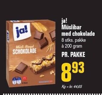 Poetzsch Padborg Ja! müslibar med chokolade tilbud