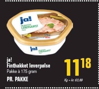 Poetzsch Padborg Ja! finthakket leverpølse tilbud
