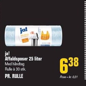 Poetzsch Padborg Ja! affaldsposer 25 liter tilbud