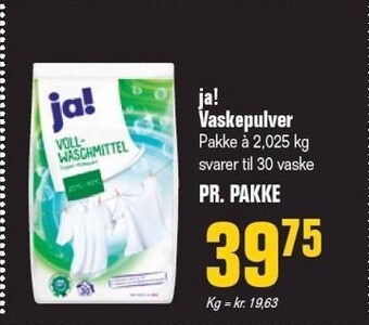 Poetzsch Padborg Ja! vaskepulver tilbud