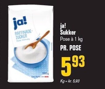Otto Duborg Ja! sukker tilbud