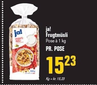 Otto Duborg Ja! frugtmüsli tilbud