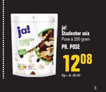 Otto Duborg Ja! studenter mix tilbud