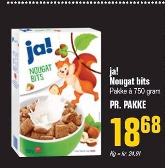 Otto Duborg Ja! nougat bits tilbud