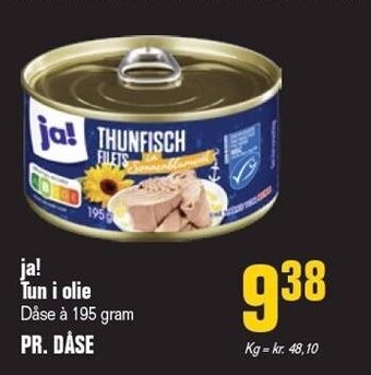 Otto Duborg Ja! tun i olie tilbud