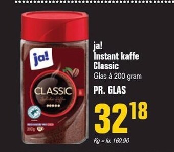Otto Duborg Ja! instant kaffe classic tilbud