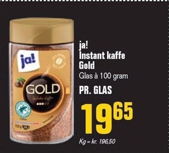 Otto Duborg Ja! instant kaffe gold tilbud
