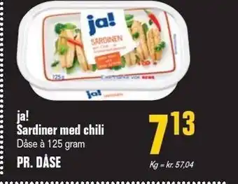 Otto Duborg Ja! sardiner m. chili tilbud