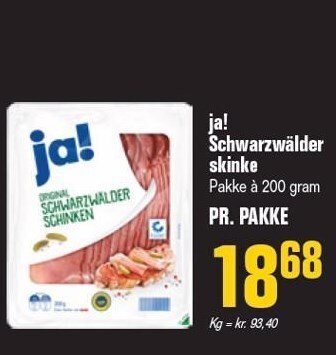 Otto Duborg Ja! schwarzwälder skinke tilbud