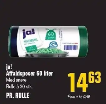 Otto Duborg Affaldsposer 60 liter tilbud