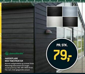 XL-BYG Hardieplank med træstruktur tilbud