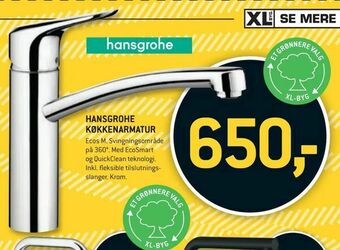XL-BYG Hansgrohe køkkenarmatur tilbud