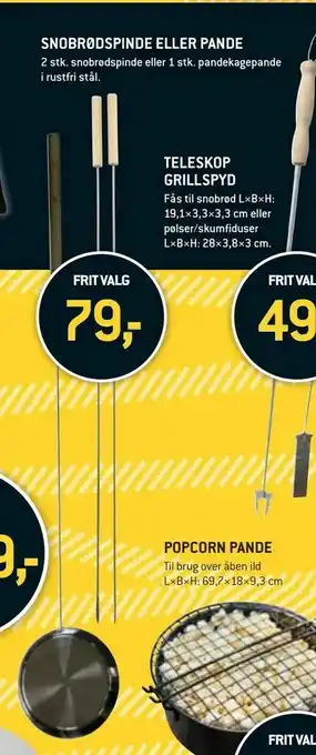XL-BYG Snobrødspinde eller pande tilbud