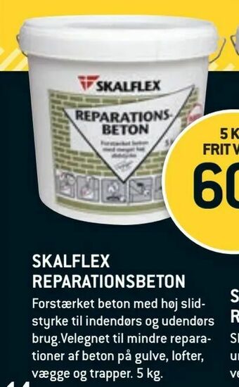 XL-BYG Skalflex reparationsbeton tilbud