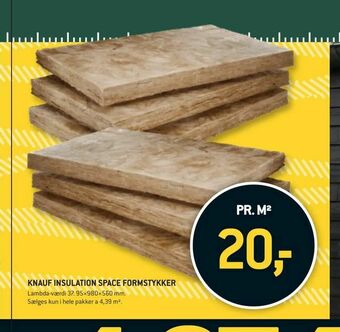 XL-BYG Knauf insulation space formstykker tilbud