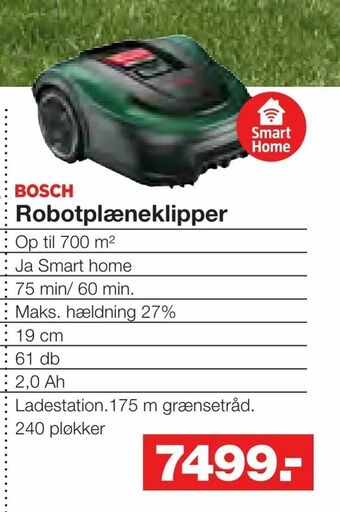 Bauhaus Robotplæneklipper tilbud