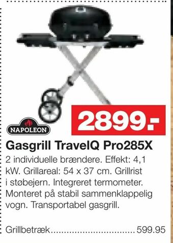 Bauhaus Gasgrill TravelQ Pro285X tilbud