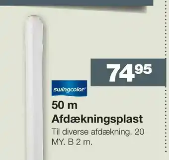 Bauhaus 50 m Afdækningsplast tilbud