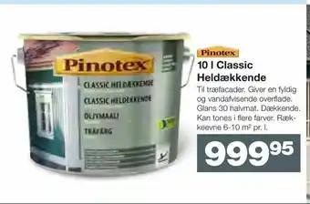 Bauhaus 10 l Classic Heldækkende tilbud